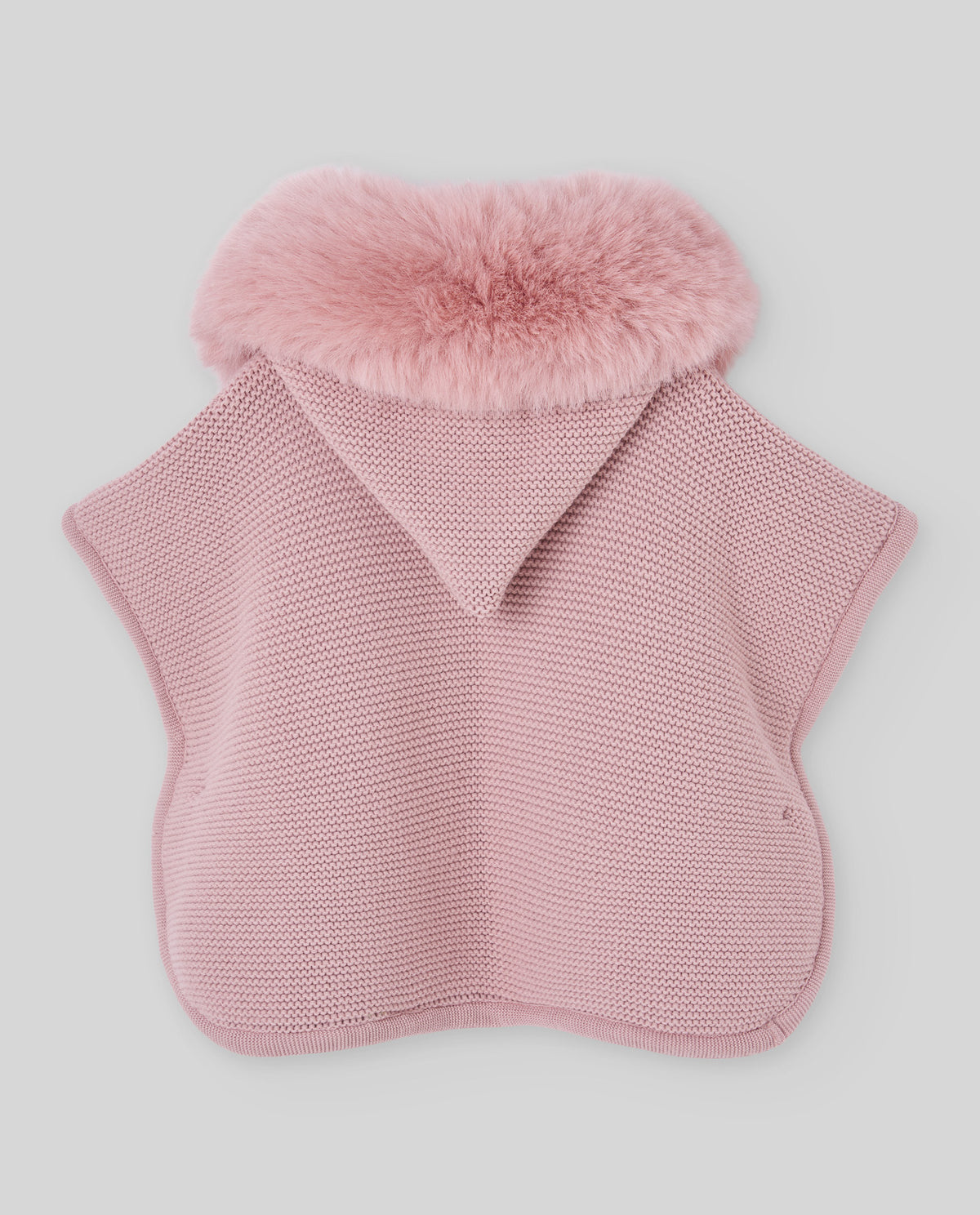 Poncho Rosa Palo Con Peluche Paz Rodríguez