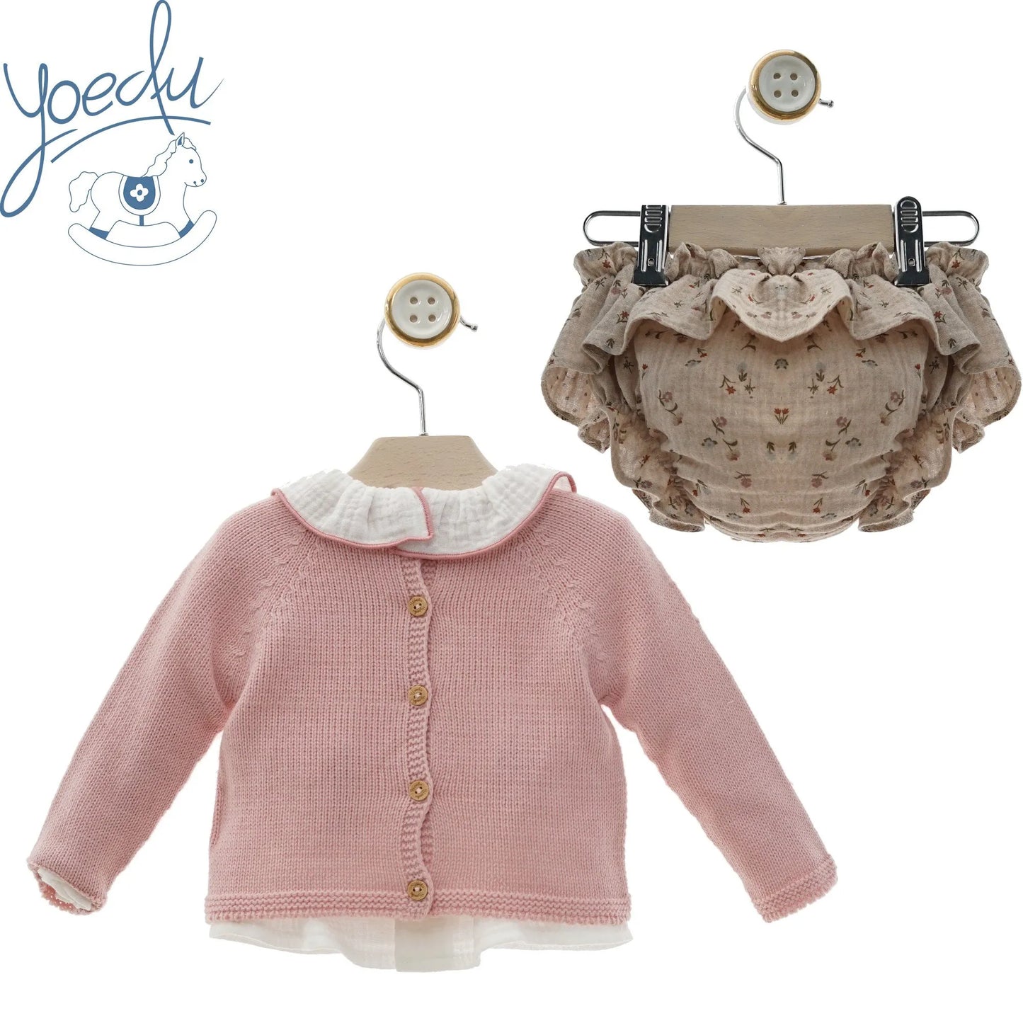 Conjunto Rosa Gorrito Yoedu