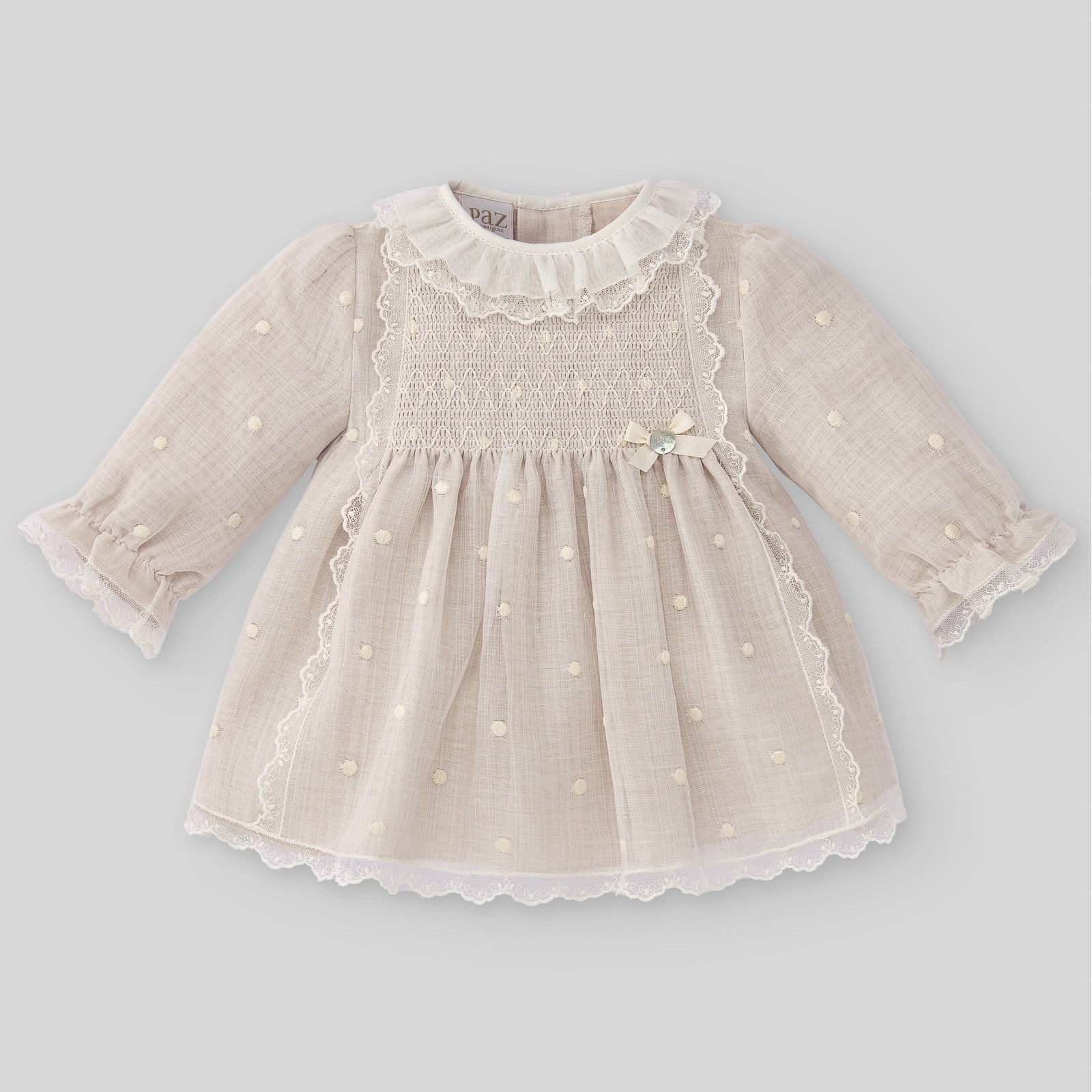 Vestido Ceremonia y Gorro Paz Rodríguez