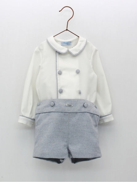 Conjunto Dos Piezas Camisa Y Short Azul