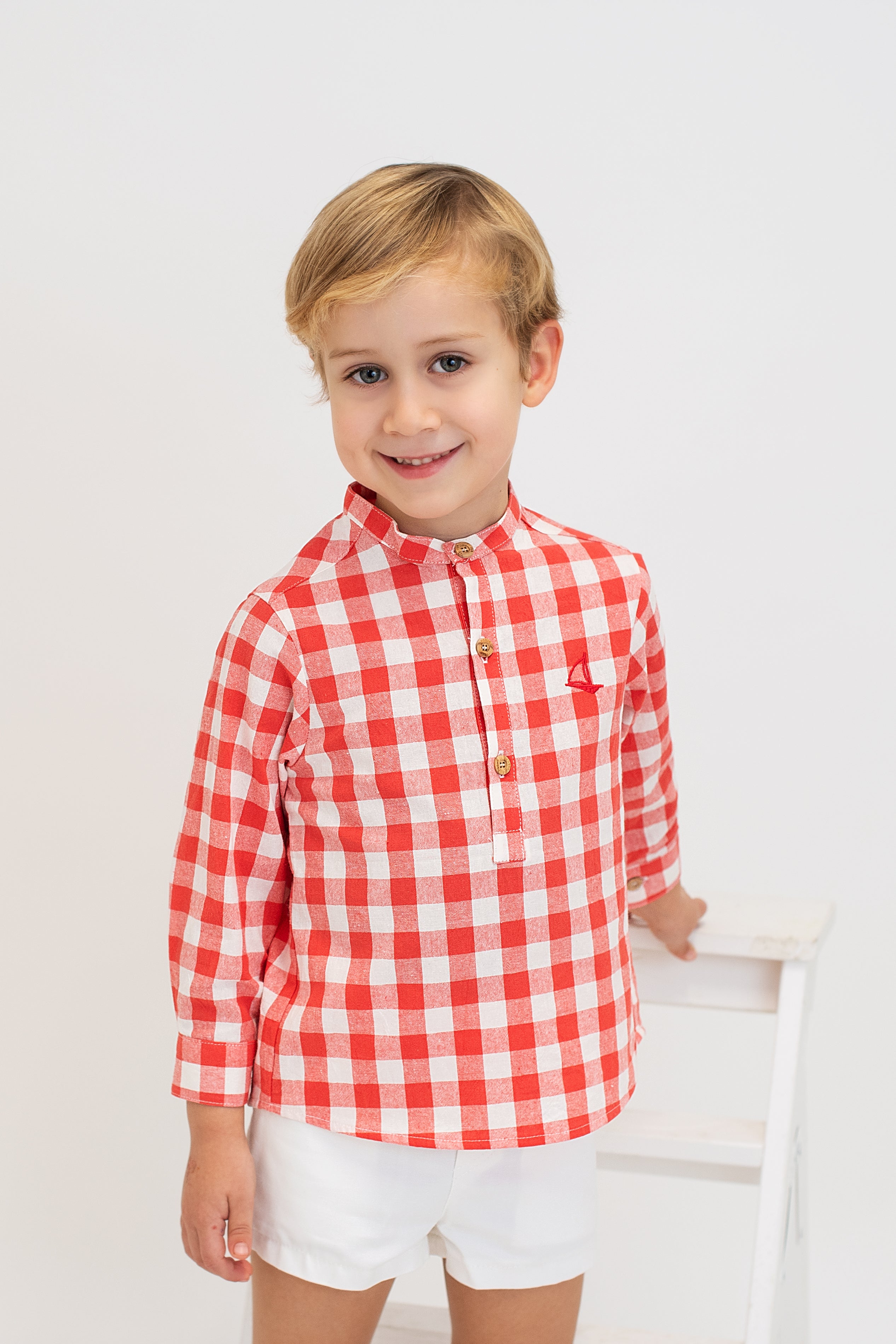 Camisa Roja De Cuadros Para Bebe Conjunto De Franela Para Bebés Y