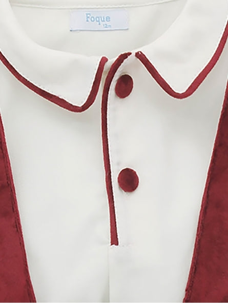 camisa botón foque niño