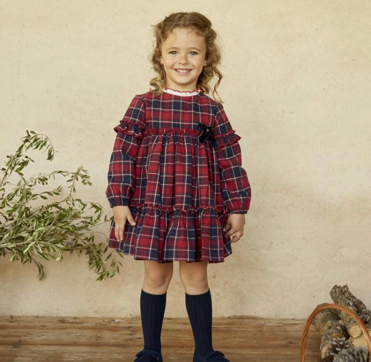 Vestido Rojo Cuadros