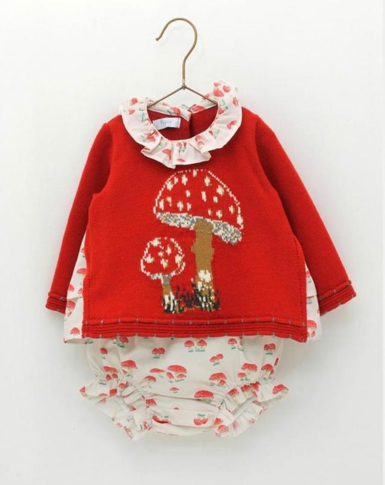 Conjunto Rojo Hongos Foque
