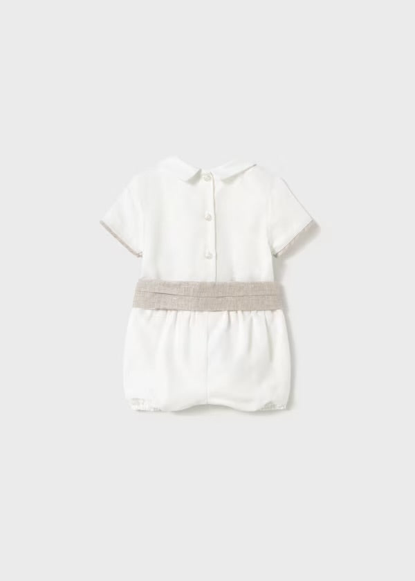 Conjunto Blanco Beige Ceremonia