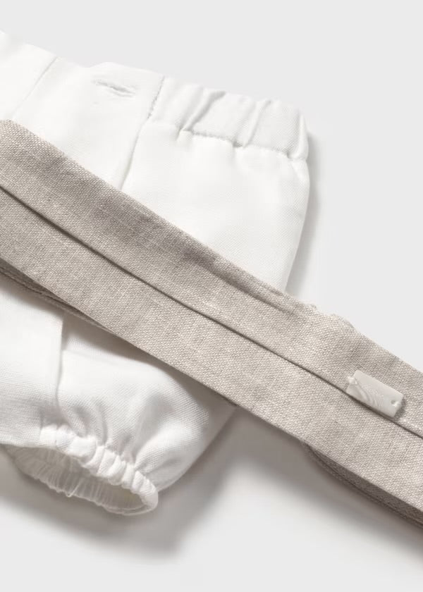 Conjunto Blanco Beige Ceremonia