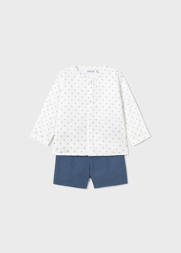 Conjunto Blanco Azul Figuras Mayoral