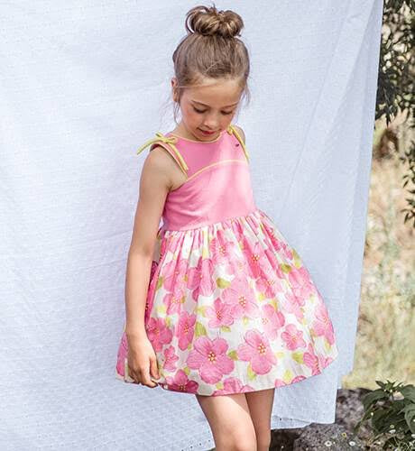 Vestido Rosa Flores Marta y Paula