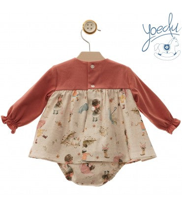 Jesusito beige pecho rosa con dibujos Yoedu