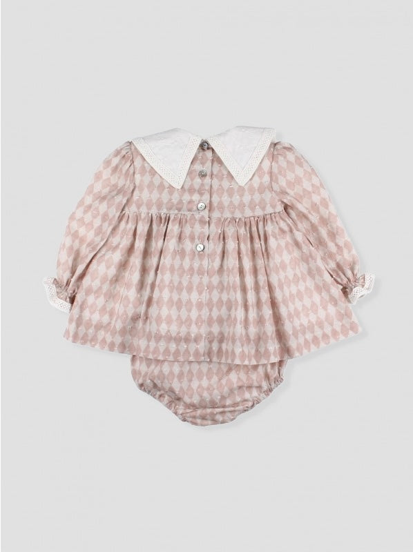 Jesusito Palo de Rosa Rombos Pompones Foque