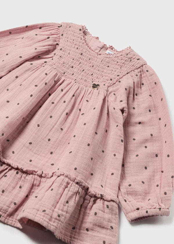 Vestido Rosa Puntos Mayoral