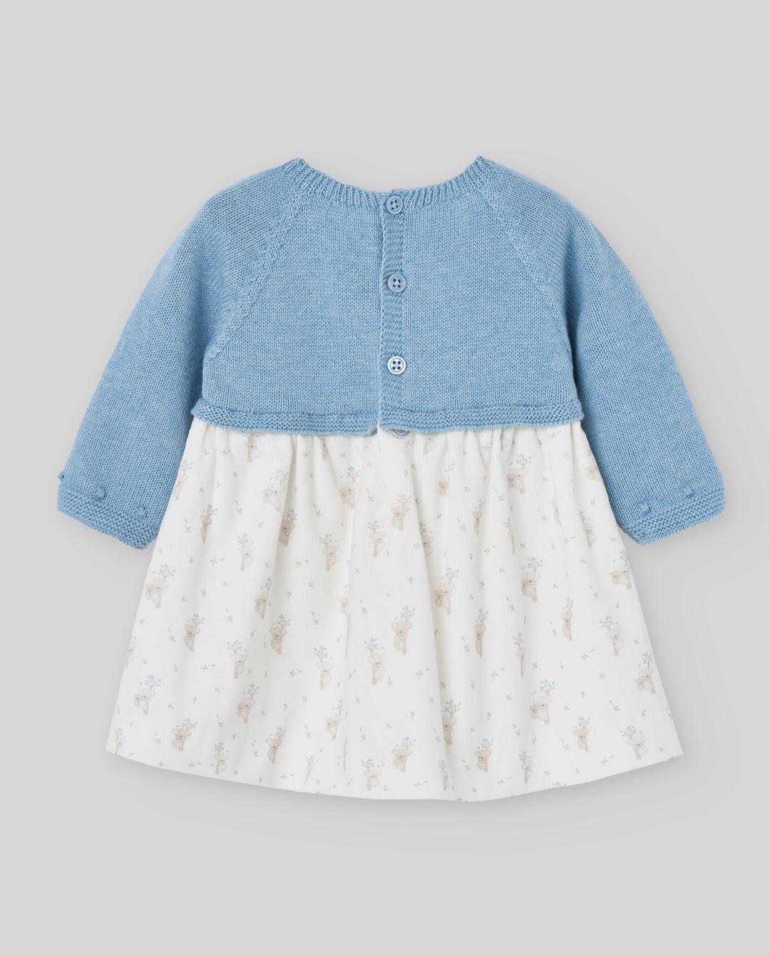 Vestido Tejido Azul Koalas Paz Rodríguez