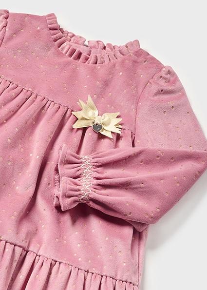 Vestido Fucsia Terciopelo Mayoral