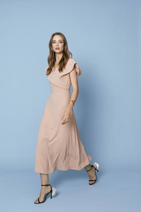 Vestido Athenea Crepe Rosa Coosy