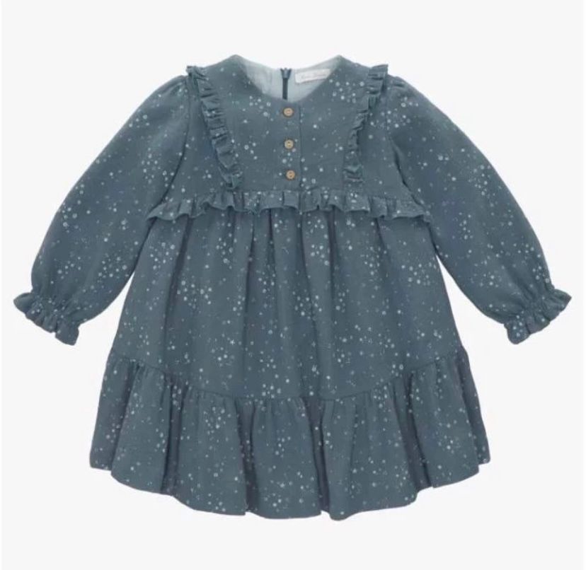 Vestido verdoso con estrellas y puntos Martín Aranda