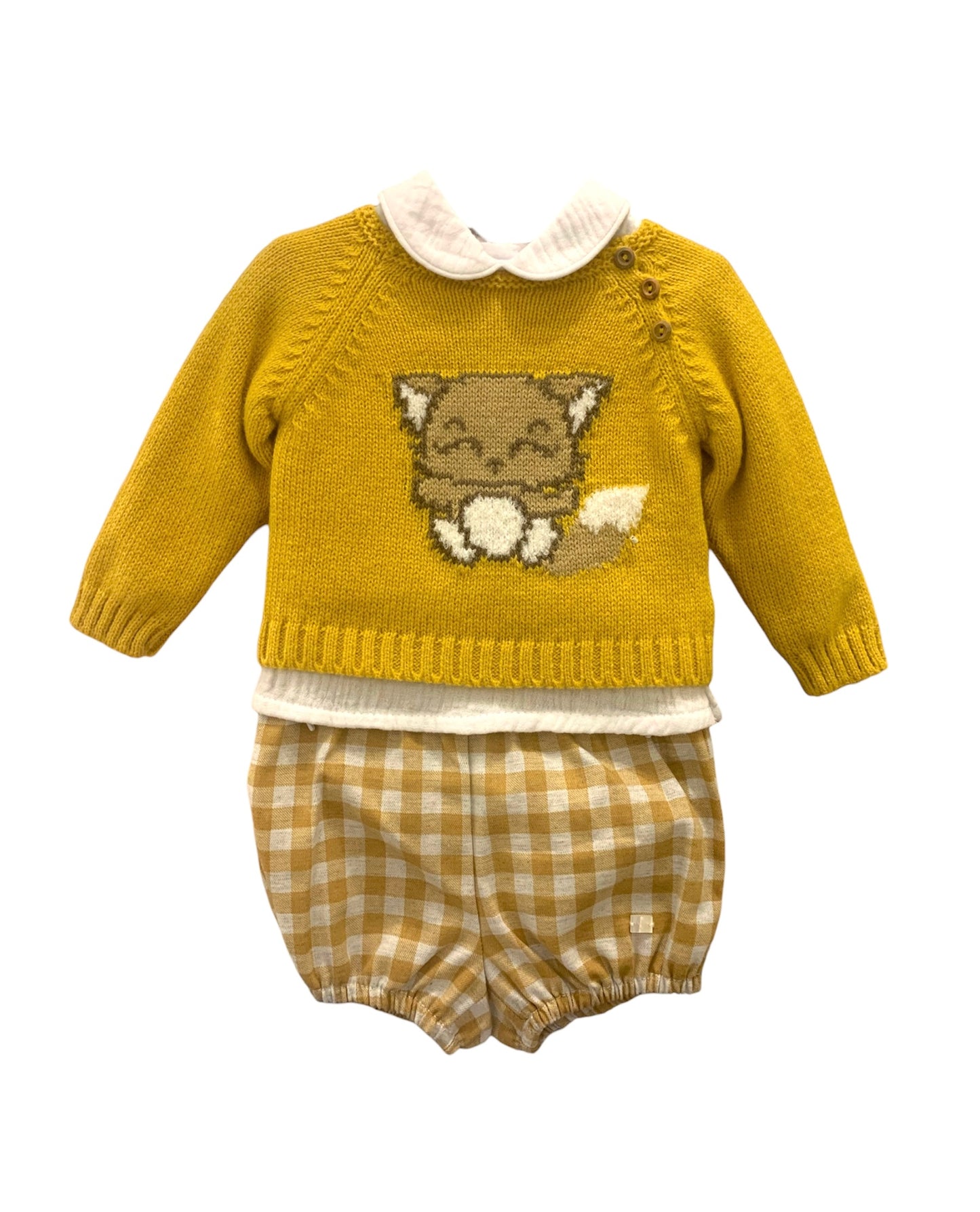 Conjunto Mostaza Gatito