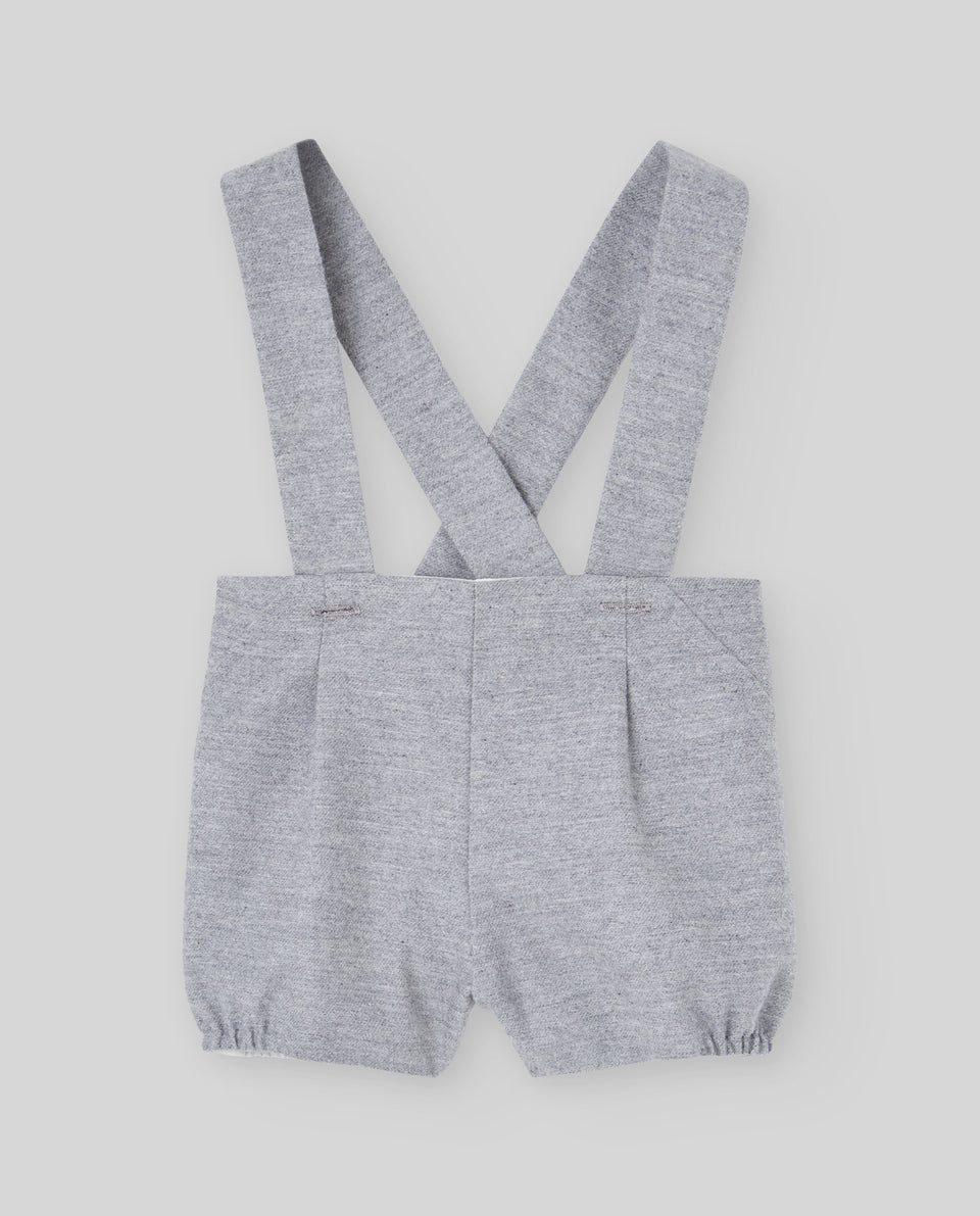 Conjunto Peto Gris Copos Paz Rodríguez