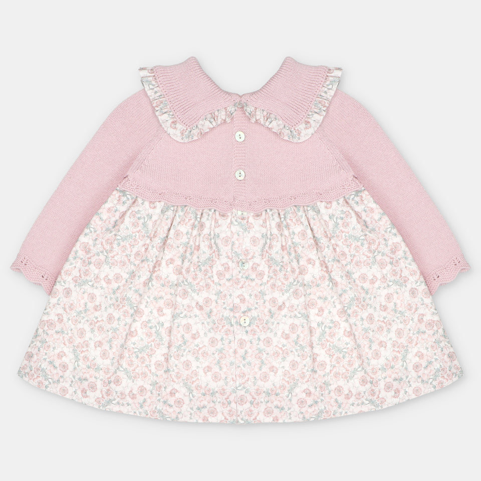 Vestido Punto Flores Rosas Martín Aranda