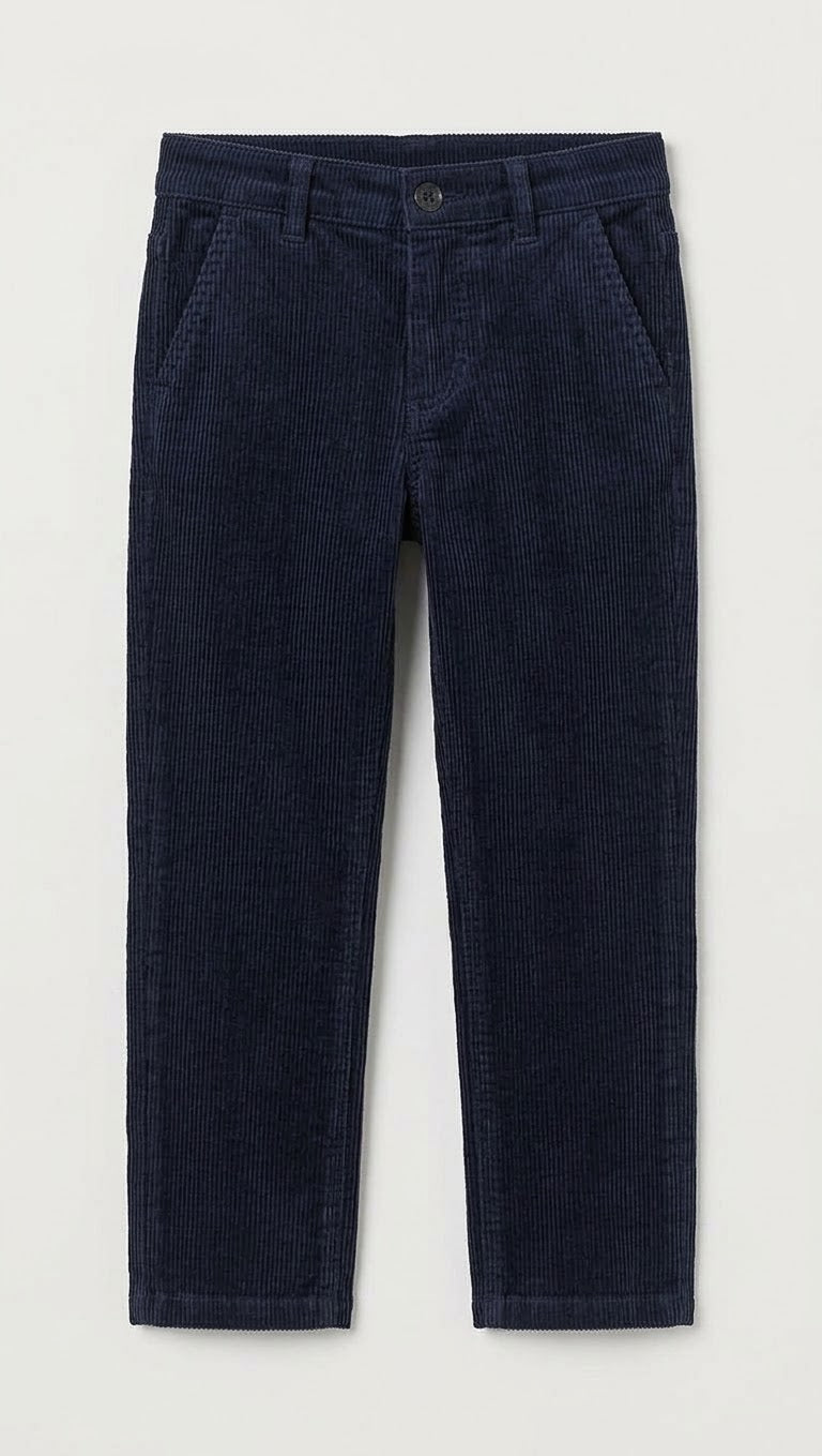 Conjunto Cuadros Azules Pantalón Pana Foque
