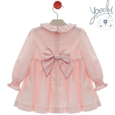 Vestido Rosa Puntos Olan Yoedu