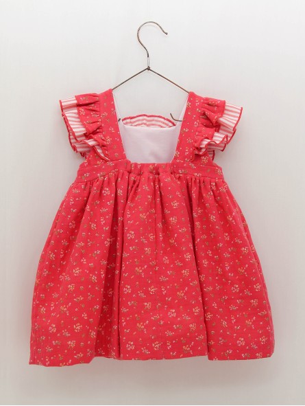 Vestido Rosa Flores Foque