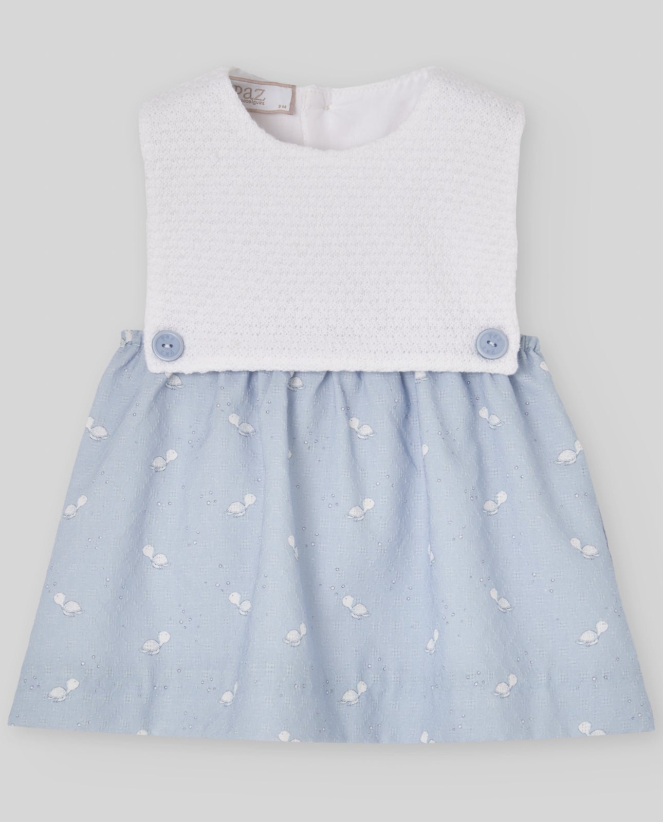 VESTIDO AZUL PUNTO TORTUGAS