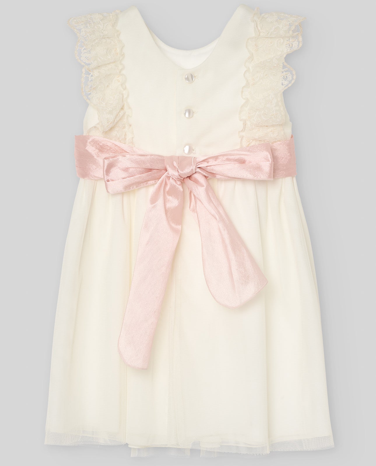 VESTIDO TUL C/PUNTILLA "CEREMONIA V26"