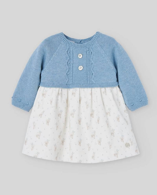 Vestido Tejido Azul Koalas Paz Rodríguez