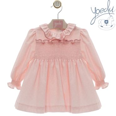 Vestido Rosa Puntos Olan Yoedu