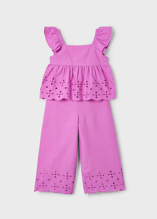 Conjunto Fucsia Flores Mayoral