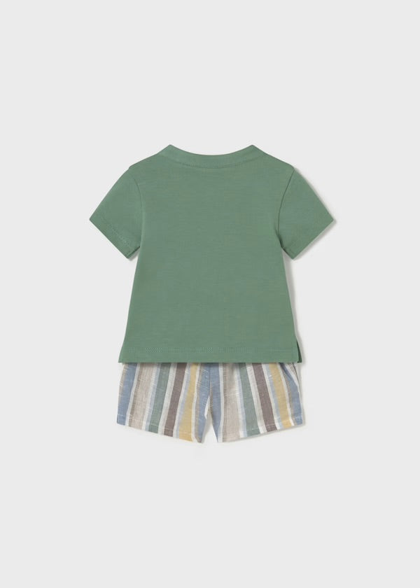 Conjunto Polo Verde Rayas Mayoral