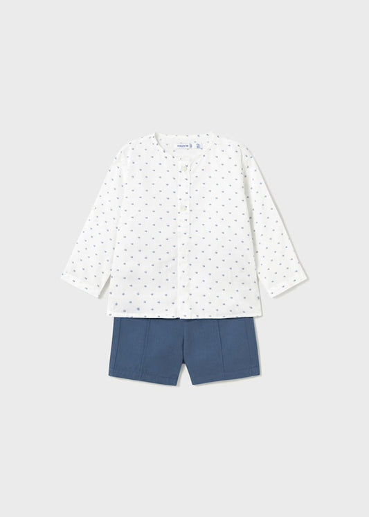 Conjunto Blanco Azul Figuras Mayoral