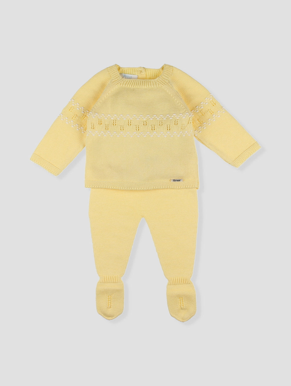 Conjunto Tejido Amarillo Foque