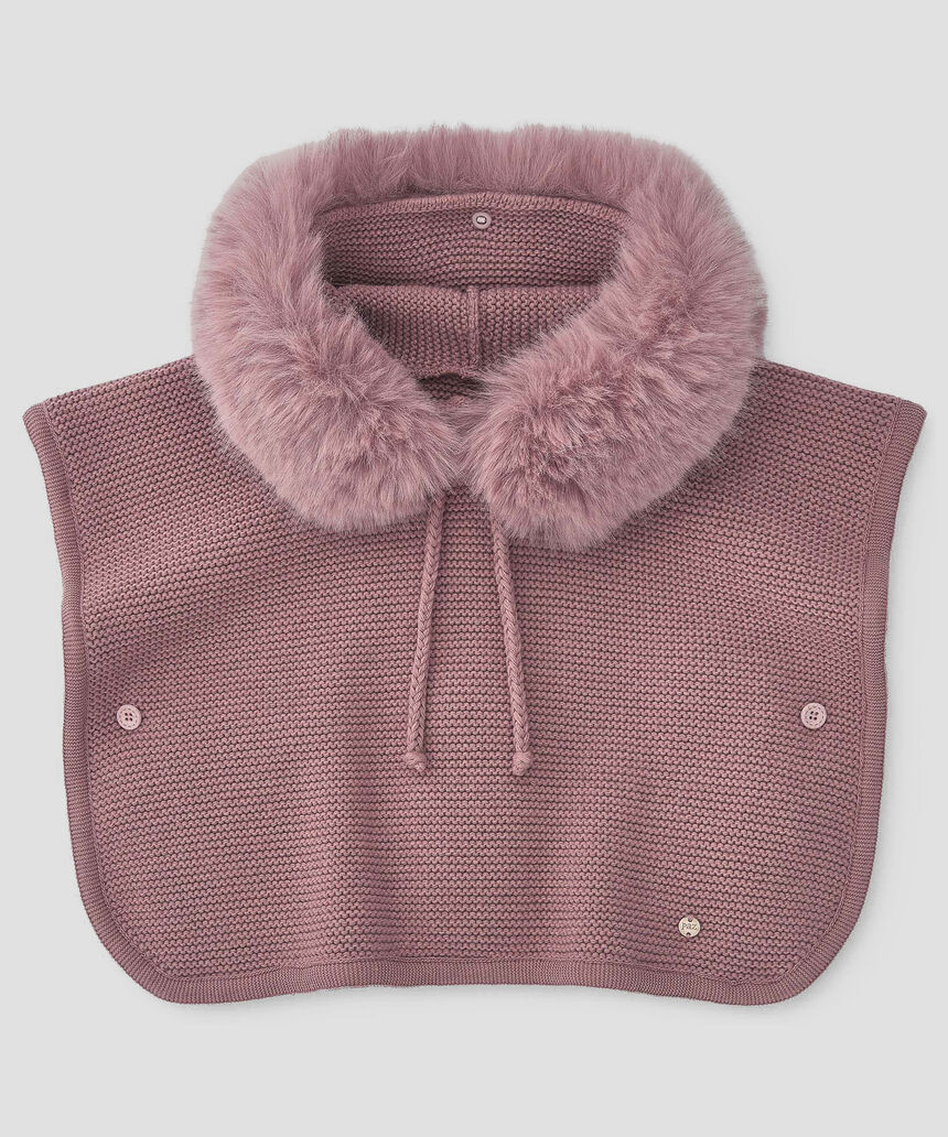 Poncho Palo de Rosa Peluche Paz Rodriguez