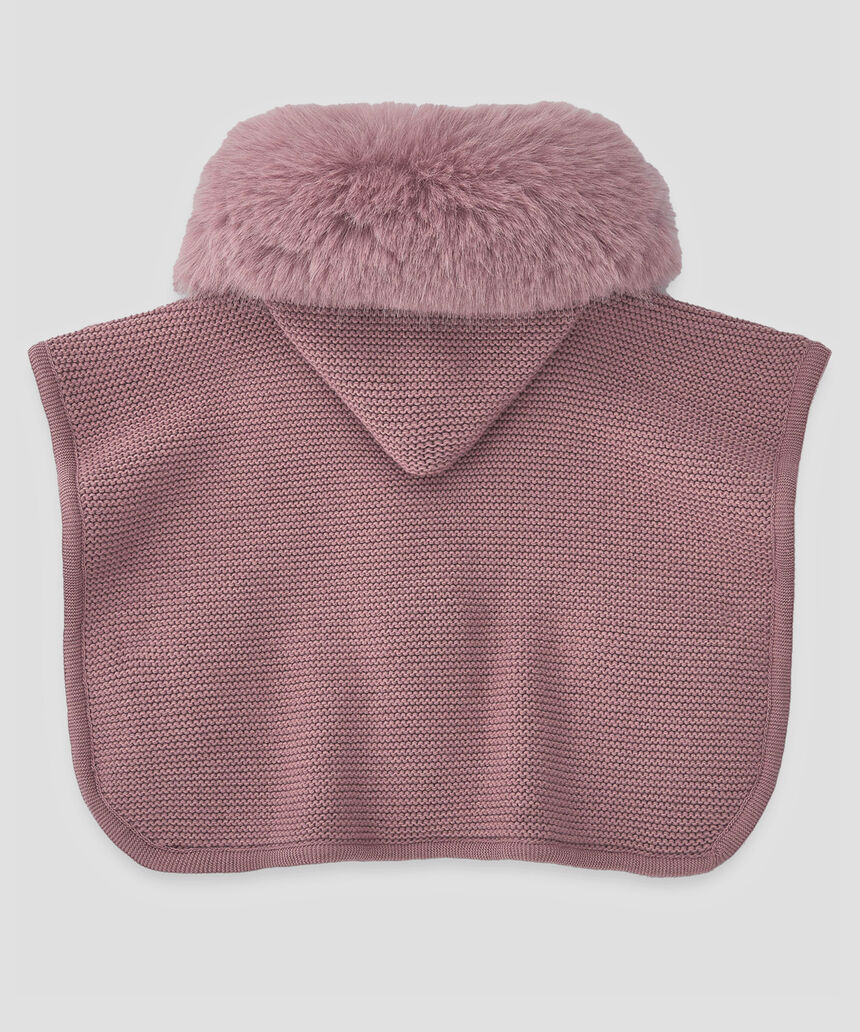 Poncho Palo de Rosa Peluche Paz Rodriguez