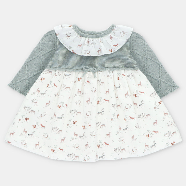 Vestido Tejido Verdoso Animalitos Martin Aranda
