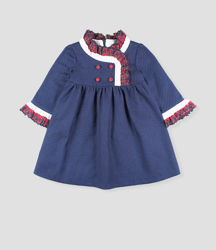 Vestido Marino Botones Foque