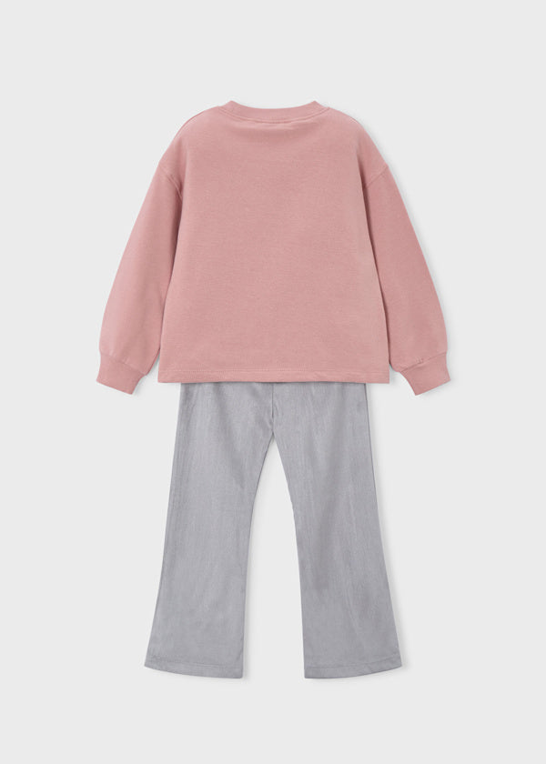 Conjunto Leggins Palo De Rosa Gris Conejo Mayoral