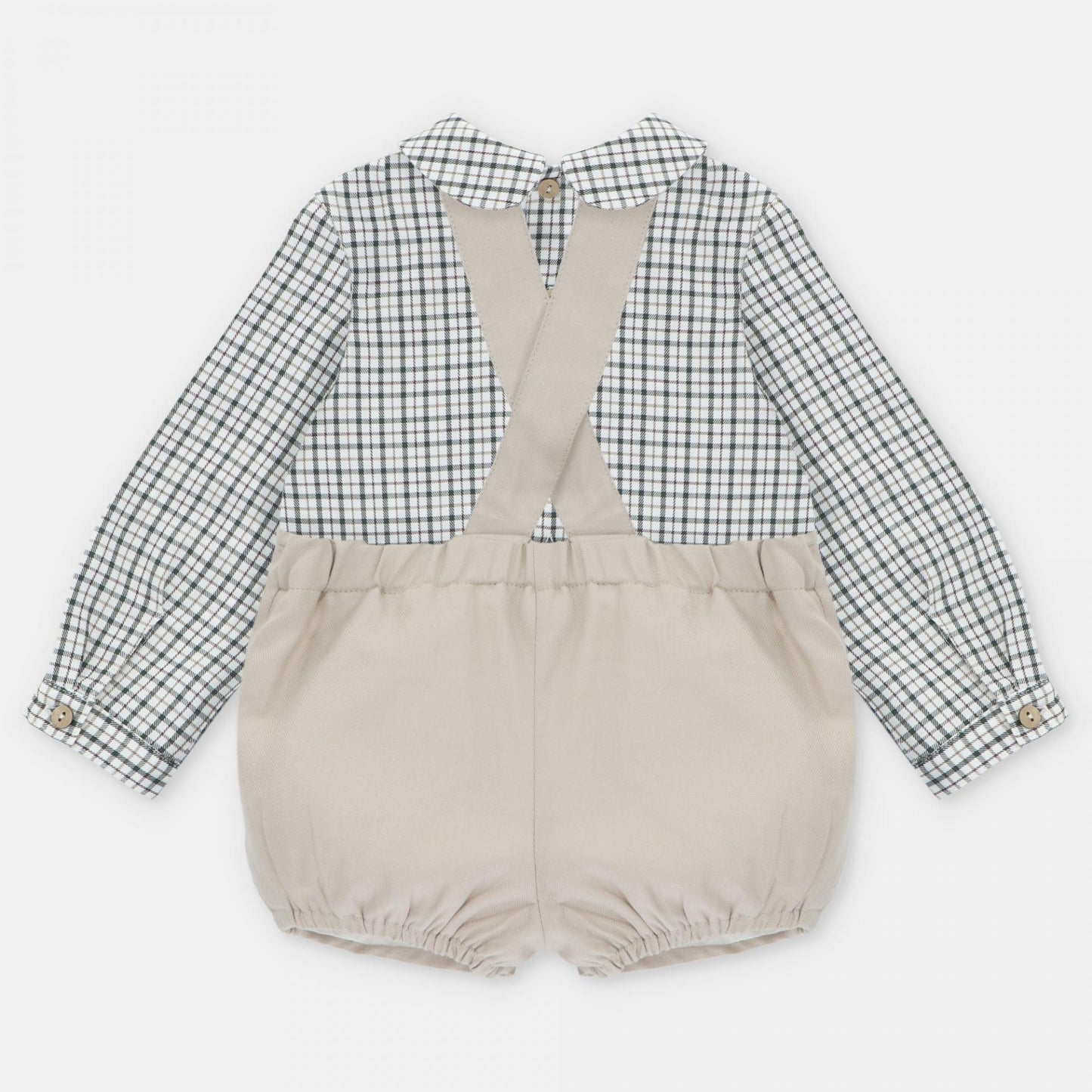 Peto Beige Verde Cuadros Martin Aranda