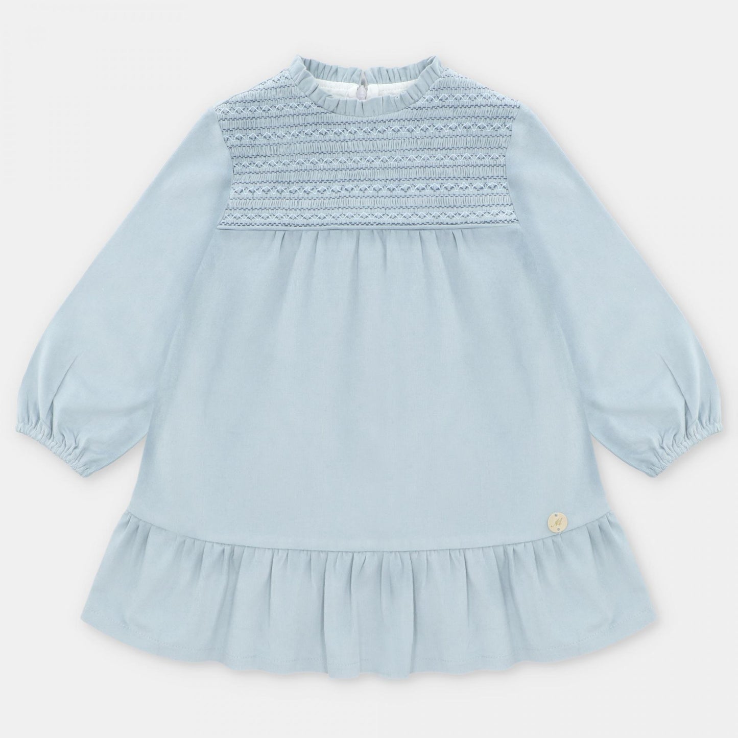 Vestido Azul Pana Pecho Smog Martin Aranda