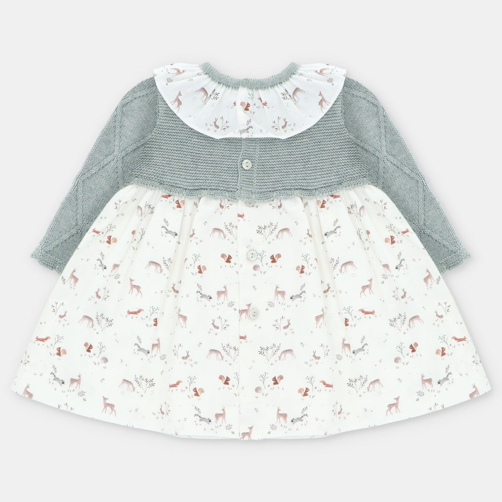 Vestido Tejido Verdoso Animalitos Martin Aranda