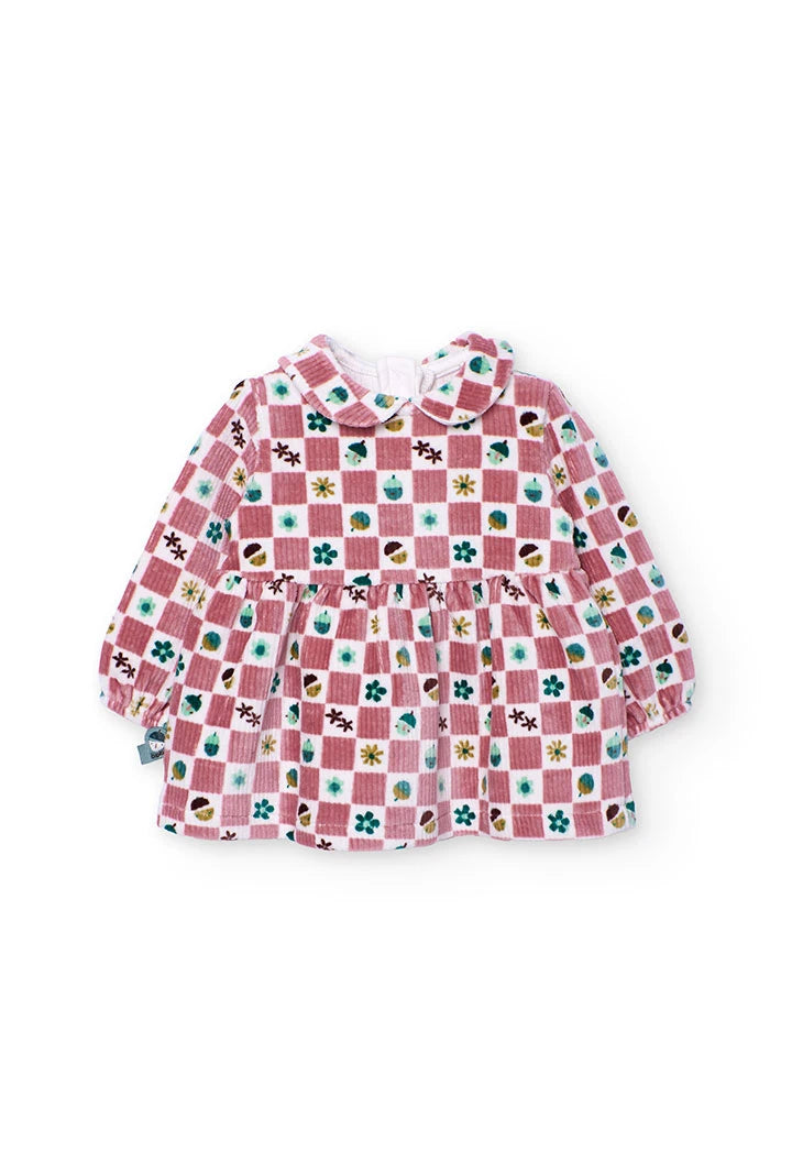 Vestido Rosa Pana Figuras Boboli