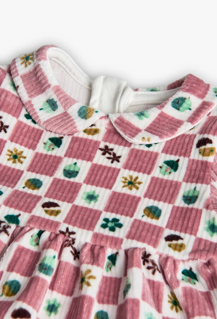 Vestido Rosa Pana Figuras Boboli