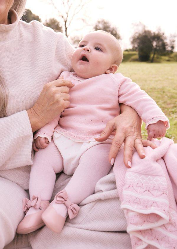 Conjunto Rosa Blanco Y Mallas Mayoral