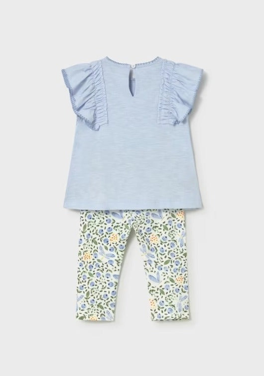 CONJUNTO LEGGINS BLUSA AZUL CIELO