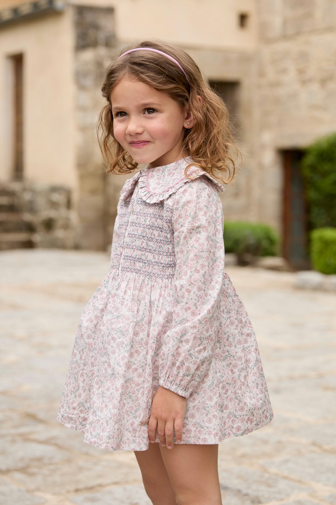 Vestido Rosa Flores Martín Aranda