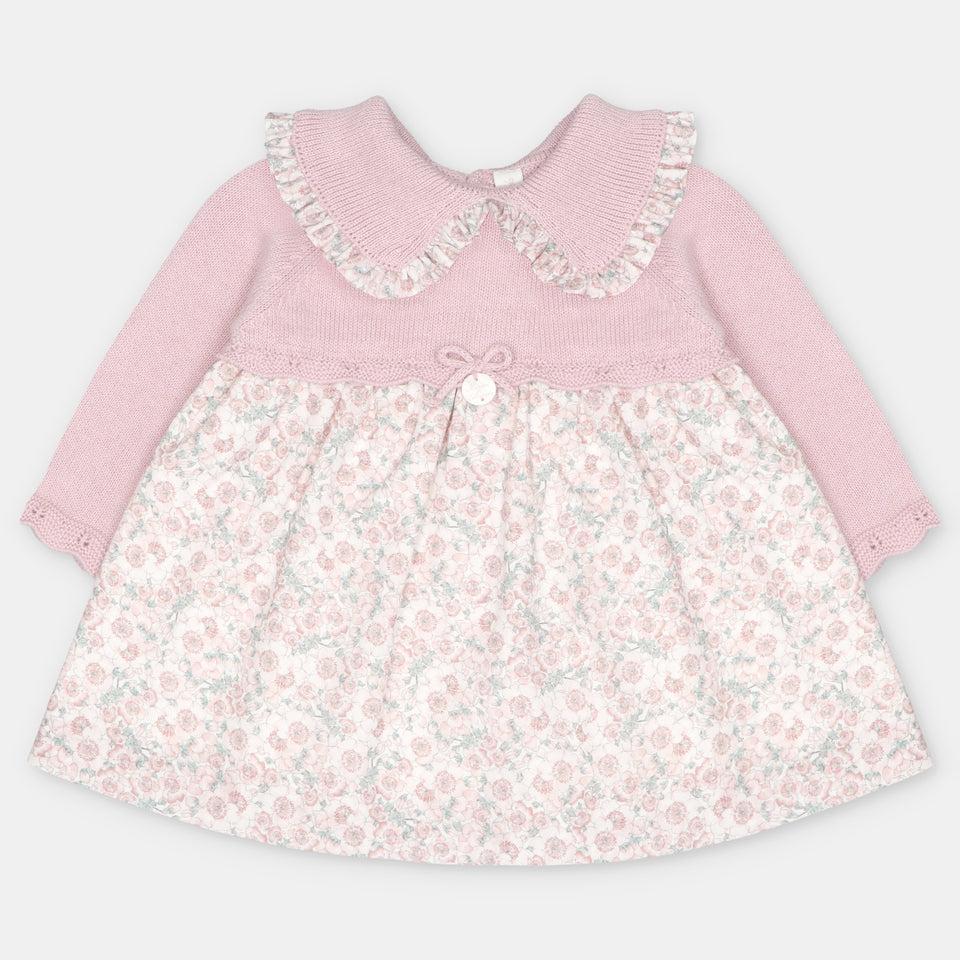 Vestido Punto Flores Rosas Martín Aranda