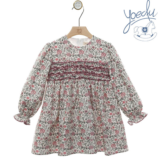 Vestido Flores Rosa Olanes Yoedu