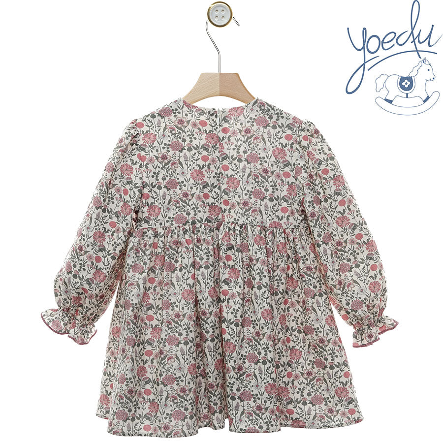Vestido Flores Rosa Olanes Yoedu