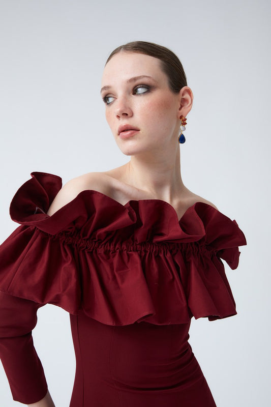 Vestido Choco Winter Granate Coosy